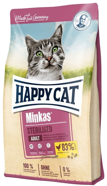 Happy Cat Minkas sterilizuota paukštiena 10 kg