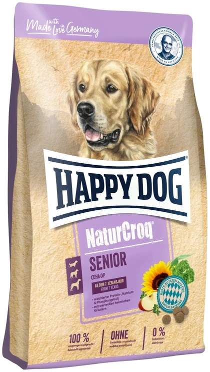 Happy Dog NaturCroq Senior 15kg, visavertis sausas maistas pagyvenusiems įvairių veislių šunims