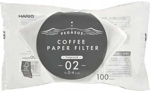 Hario Pegasus 02 filtrai, pakuotė 100 vnt