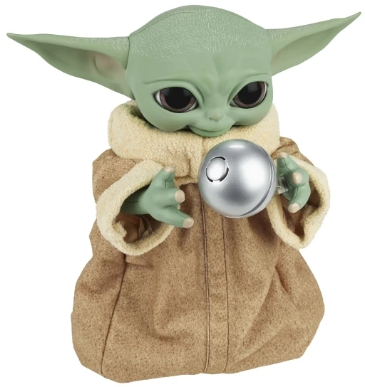 Hasbro Star Žvaigždžių karų SW interaktyvus žaislas Galaktikos užkandžių Grogu 23,5 cm