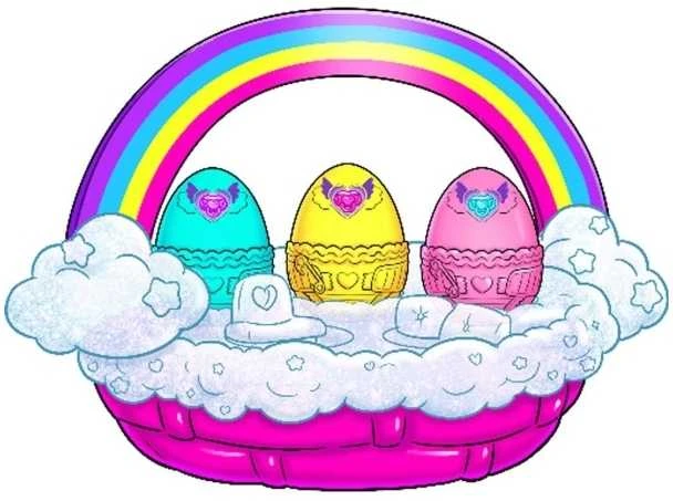 Žaislinis krepšelis Hatchimals Alive Neon Rainbow