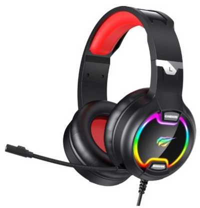 Žaidimų ausinės Havit GAMENOTE H2233d RGB rožinės spalvos