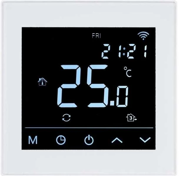 Termostatas HEATCOM HC91 Wi-Fi, baltas