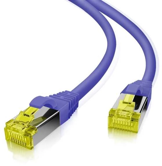 helos Patchkabel Cat 6a S/FTP RJ45 lila 20m AWG26/7 LSZH GHMT