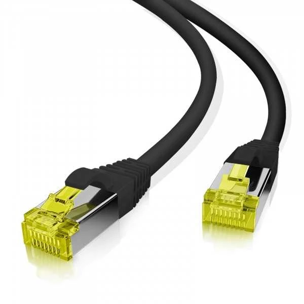 helos Patchkabel Cat 6a Superflex S/FTP RJ45 juodas 20m AWG27/7 GHMT