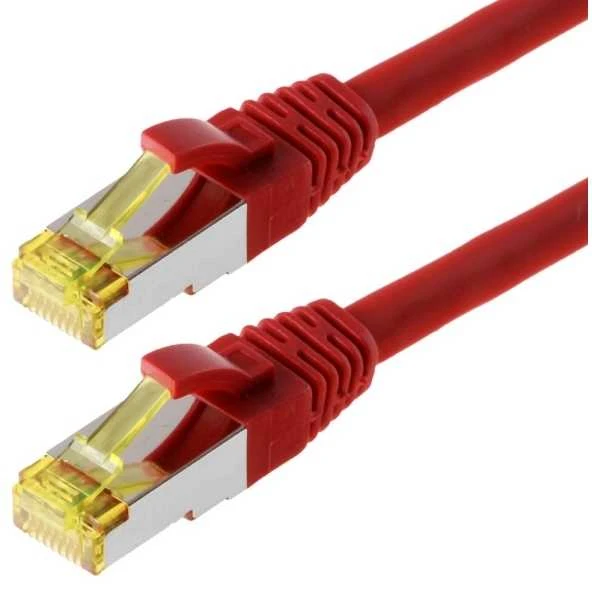 Helos pataisomasis kabelis S/FTP Cat 6a raudonas 20,0m