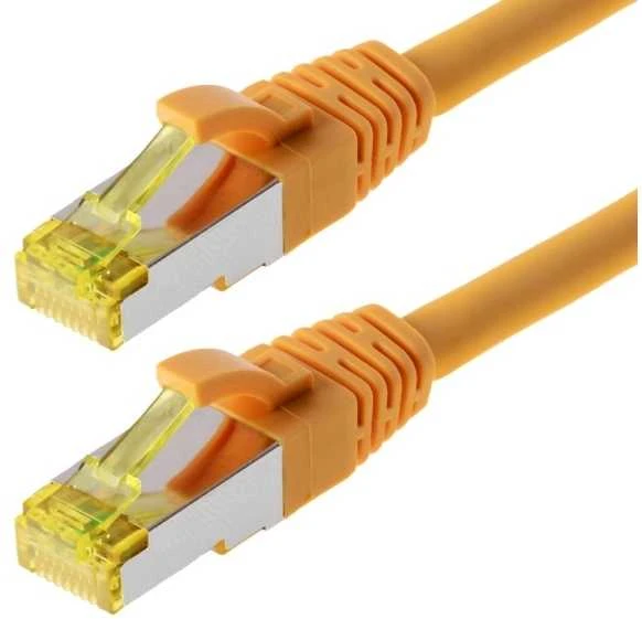 Helos S/FTP (PIMF) CAT 6a 20m, 20 m, Cat6a, S/FTP (S-STP), RJ-45, RJ-45, Geltonas