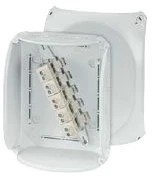 HENSEL Kvik atšakų dėžutė su išmušimo plokštele, įsk. gnybtus 255x205mm pilka M25-40 10-25mm²