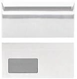 Herlitz Herlitz Briefumschlag DL selbstklebend m.Fenster 100er Pack
