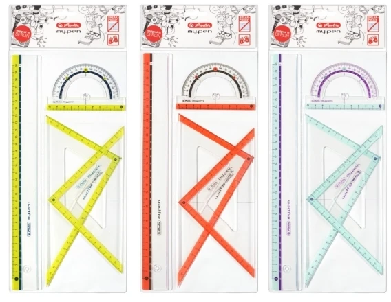 Herlitz geometrinis rinkinys iš 4 dalių My Pen