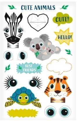 Herlitz Herlitz Foliensticker Cute Animals FSC
