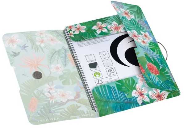 Penalas Herlitz Teczka su gumką PP A4 Ladylike Jungle