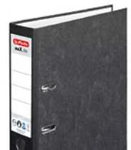 Laikiklis Herlitz svirties segtuvas A4 80mm juoda (5171806)