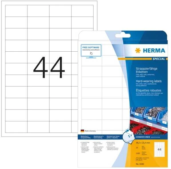 HERMA 4690 etiketė spausdinimui Balta Lipni spausdintuvo etiketė