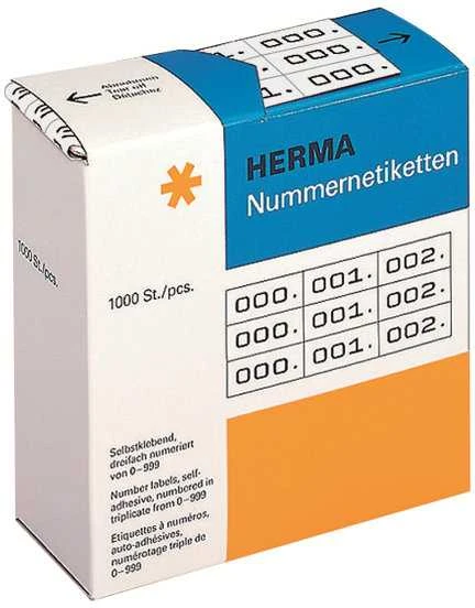Herma Lipnios etiketės 3x / 10x22mm Baltai-Juoda (4800)