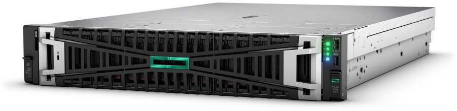 HPE „ProLiant DL385 Gen11 9124“ 3,0 GHz 16c 64 GB-R 8SFF MR408i-o 2 x 480 GB SATA SSD 2 x 1000 W PS ES serveris