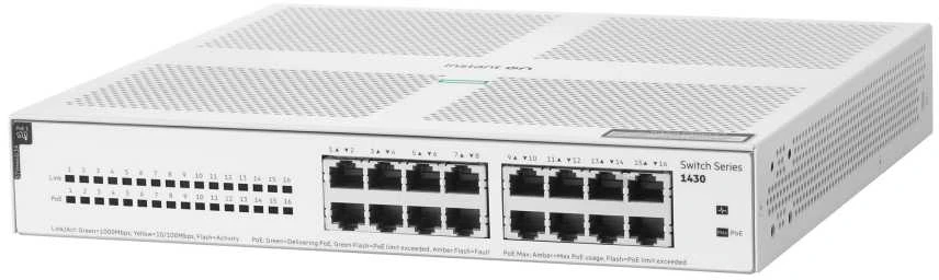 Šakotuvas Hp Enterprise Hewlett Packard (HP) HPE Aruba Instant On 1430 16G Class4 PoE 124W jungiklis