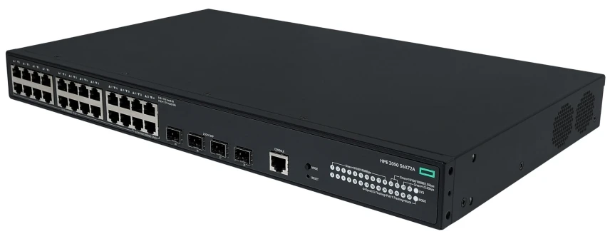 Šakotuvas Hewlett Packard (HP) komutatorius nw cw 2050 24g poe+ 4f 420w s6x72a