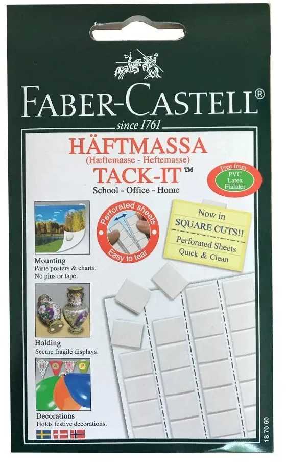 Faber-Castell klijai, 50 g, 25 vnt. pakuotėje.
