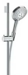 Hansgrohe dušas komplekts Raindance Select S 120 3jet Unica`S Puro, 650 mm, ar ziepju trauku, hroms