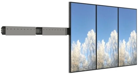 HI-ND VR4300-5601 vaizdo sienos 6x43" vertikalus laikiklis Samsung QM43C/QH43C, pilkas
