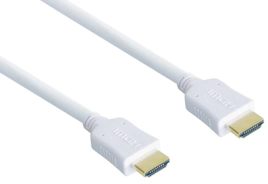 Good Connections Geros jungtys High Speed HDMI Kabelis 3m mit Ethernet auksinis Stecker balta