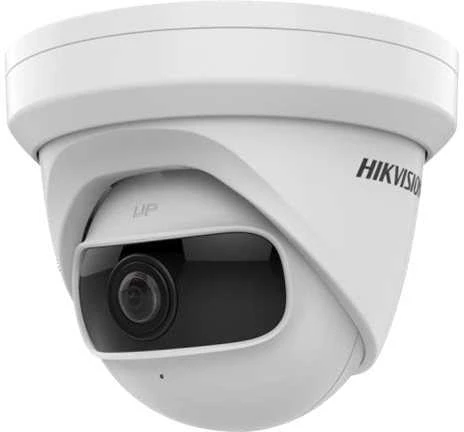 Hikvision IP kamera DS-2CD2345G0P-I F1.68 Dome, 4 MP, 1.68mm/F2.0, Maitinimas per Ethernet (PoE), H.264+, H.265+, Micro SD, maks. 256 GB