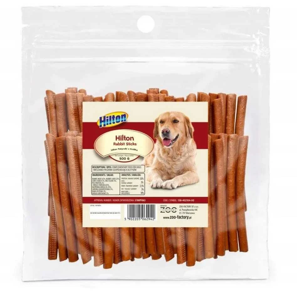 HILTON Soft Rabbit Sticks - skanėstas šunims - 500g