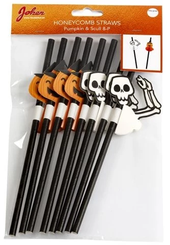 Hisabjoker Ab Popieriniai maišeliai su moliūgais ir skeletu, 8 vnt.