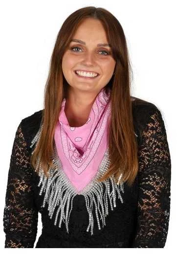 Hisabjoker Ab Rožinė bandana su blizgučiais