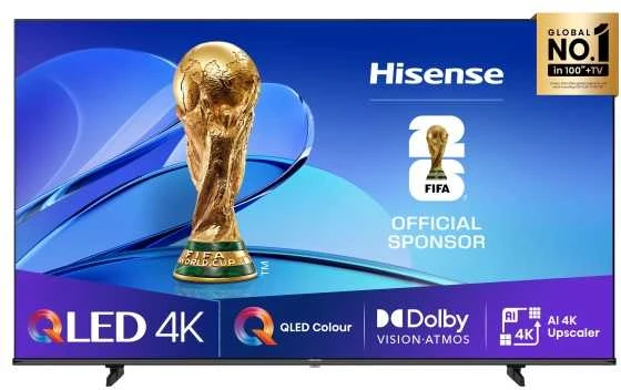 Televizorius HISENSE 50E7Q PRO 50" QLED 4K VidaaOS 144Hz Dolby Atmos