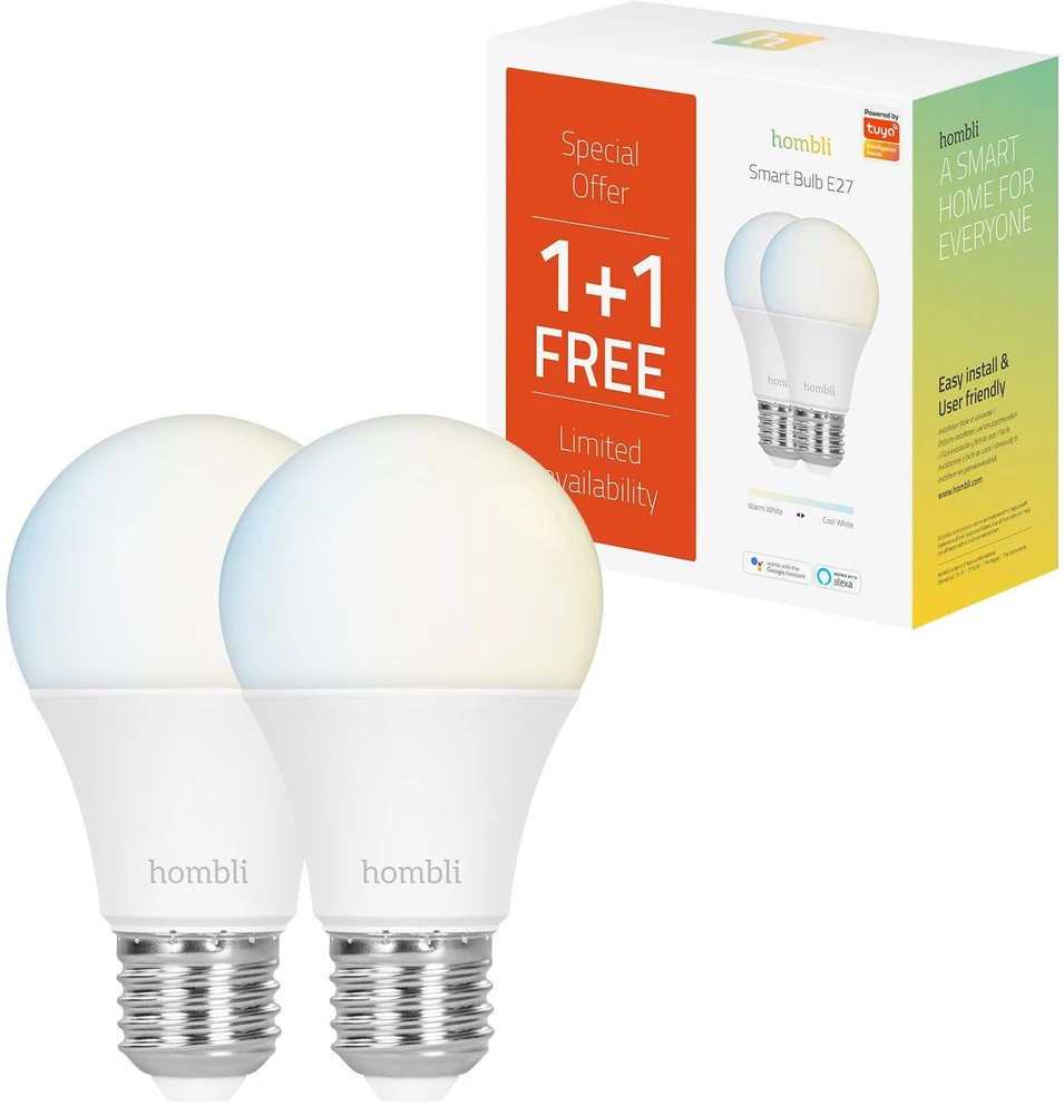 „Hombli“ – E27 išmanioji lemputė CCT – reklaminis rinkinys