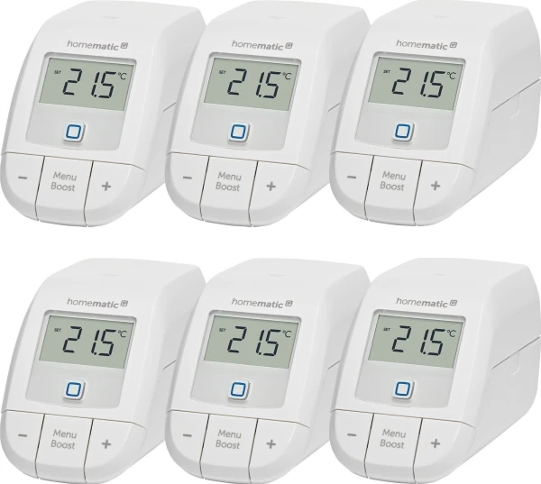 Homematic IP HomeMatic IP radiatoriaus termostatas – basic 6 vnt. rinkinys
