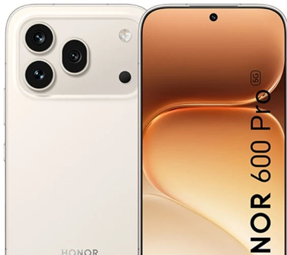 „Honor 600 Pro“ išmanusis telefonas, 16,7 cm (6,57 colio), dviejų SIM kortelių, „Android 16.0“, 5G, USB C tipo, 12 GB, 512 GB, 6400 mAh, auksinis