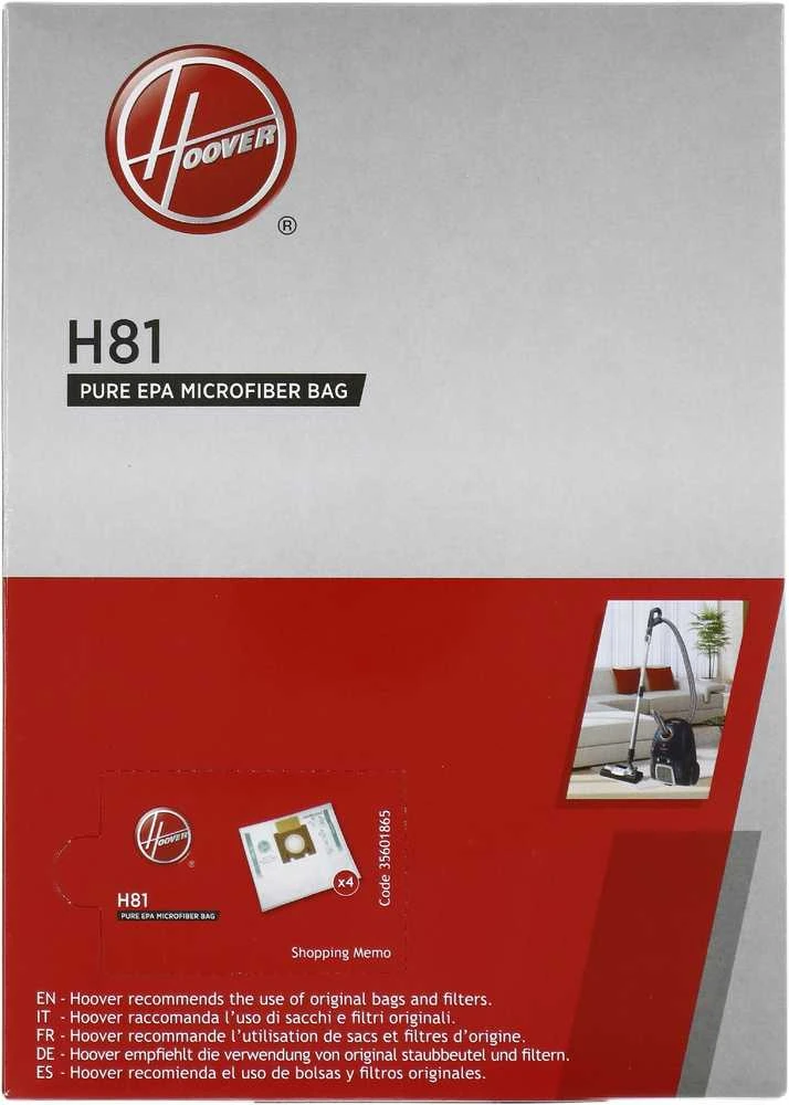 Hoover Pure Epa mikropluošto dulkių siurblio maišeliai H81, Baltas