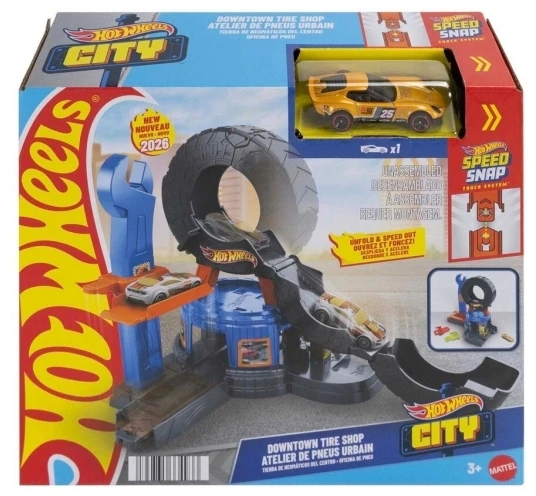 Mattel Žaislų rinkinys Hot Wheels City padangų parduotuvė