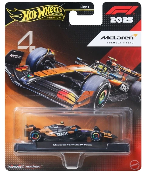 Mattel HOT WHEELS PREMIUM F1 McLaren Lando Norris bolidas 4 (JKD88)