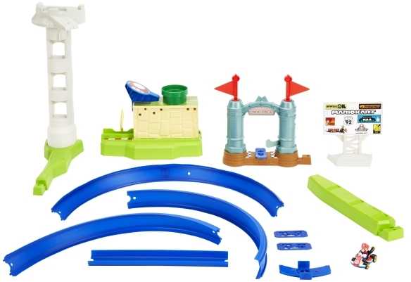 Mattel Žaislinis Hot Wheels Mario Kart lenktynių trasa