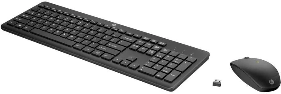 Klaviatūra Klaviatūros ir pelės komplektas HP 235, EN, juoda, belaidė