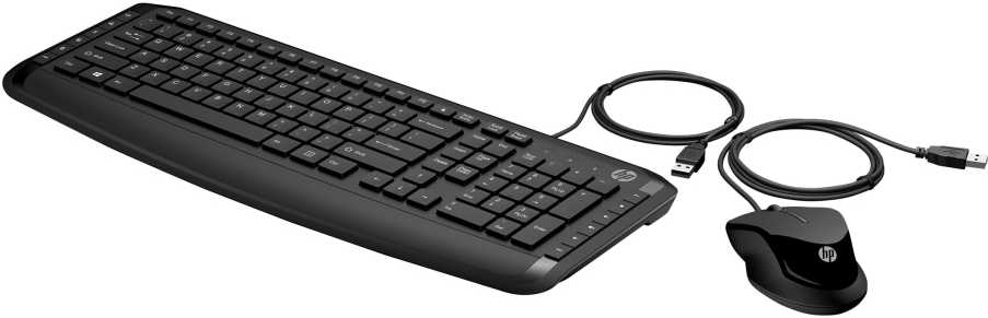 Klaviatūra ir pelė HP 250 DE su laidu (9DF28AA#ABY)