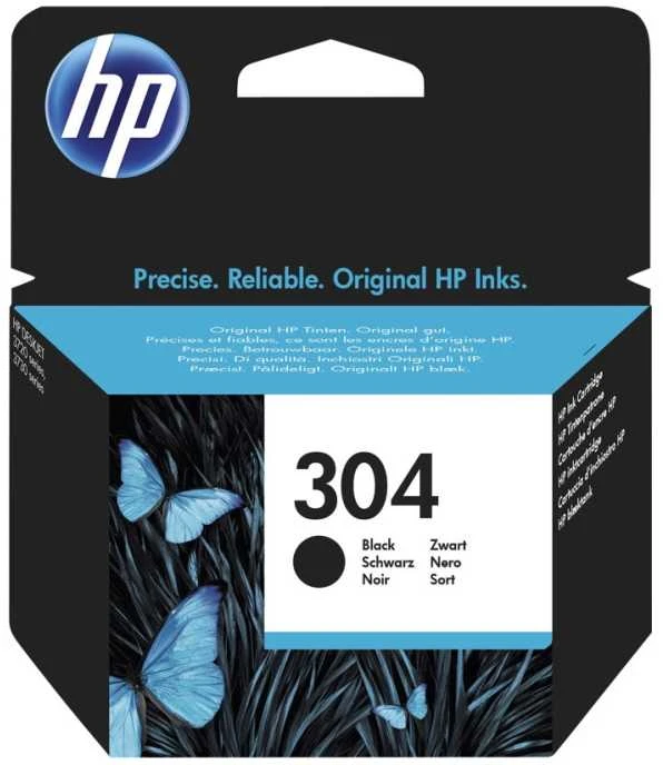 Hewlett Packard (HP) HP N9K06AE rašalo kasetė Nr. 304, juodas