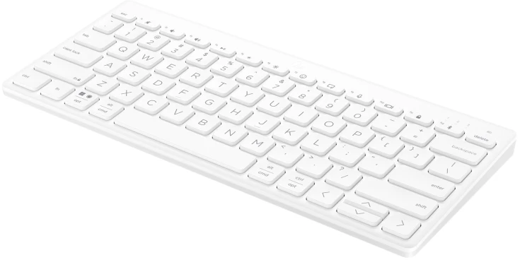 HP 350 kompaktiška kelių įrenginių belaidė Bluetooth klaviatūra, balta