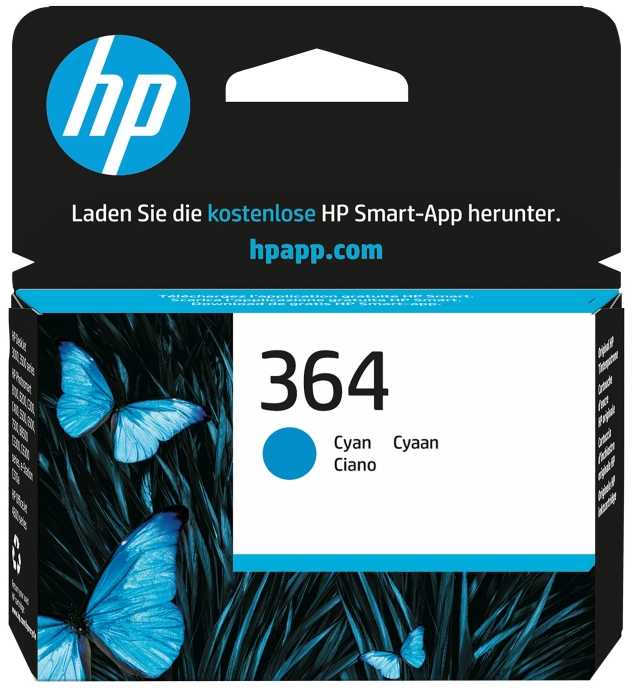 Hewlett Packard (HP) HP Nr.364 Rašalo krepšelis. Žydra spalva (300 puslapių)