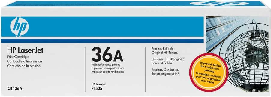 Hewlett Packard (HP) HP Toneris Juodas 36A, skirtas LaserJet 1505/1522, dvigubas paketas (2x2 000 puslapių)