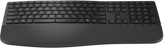 HP 680 Comfort dviejų režimų klaviatūra, viso dydžio (100 %), belaidė, radijo dažnių belaidė + „Bluetooth“, QWERTY, juoda