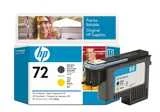 Hewlett Packard (HP) HP 72 Matte Juodas/Geltona Printhead, for HP Designjet T1100, T770