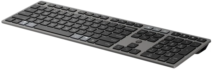 HP 720 Įkraunama belaidė klaviatūra, skirta įvairiems įrenginiams, pilno dydžio (100 %), belaidė, USB + „Bluetooth“, mechaninė, QWERTY, juoda