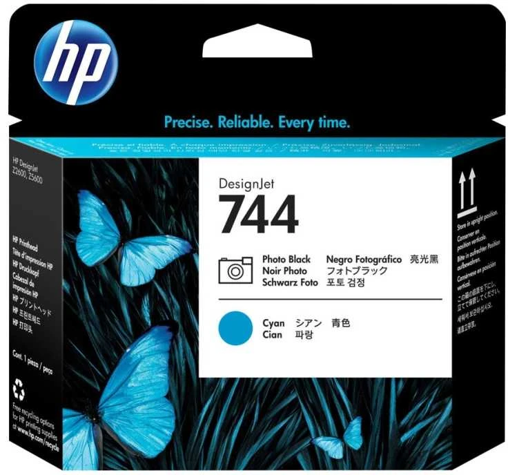 Hewlett Packard (HP) HP 744 Photo Juodas & Žydros spalvos spausdinimo galvutė