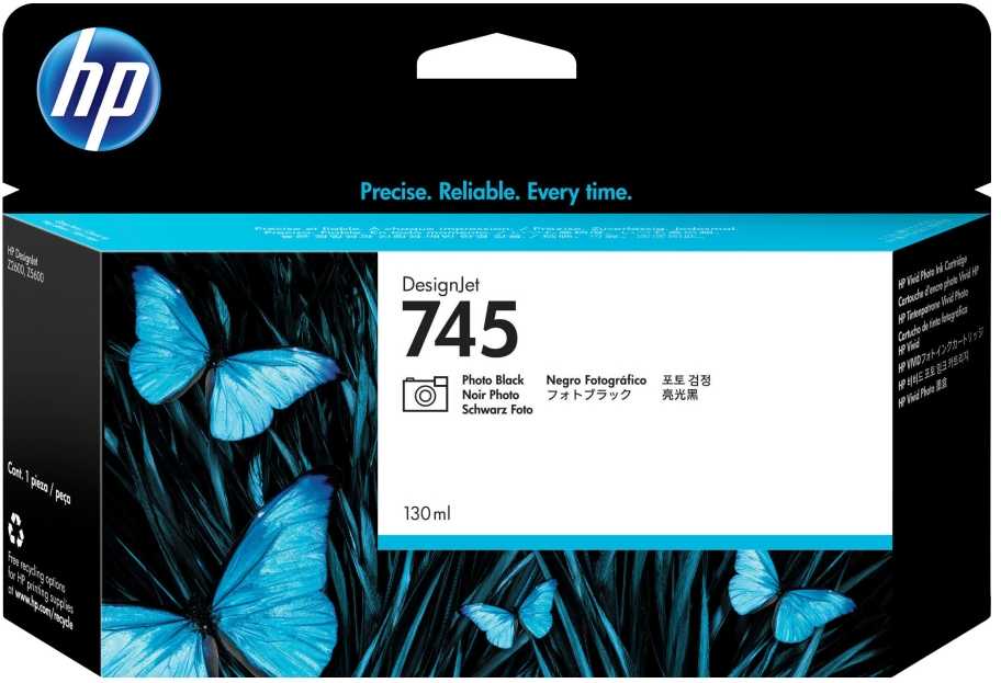Hewlett Packard (HP) HP 745 130 ml DesignJet Photo Juodas rašalo kasetė