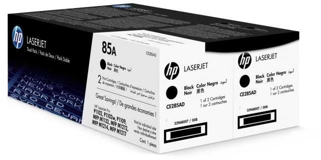 Hewlett Packard (HP) HP Toneris Juodas 85A for LaserJet P1102,P1102w,doublepack (2x1.600 pages)